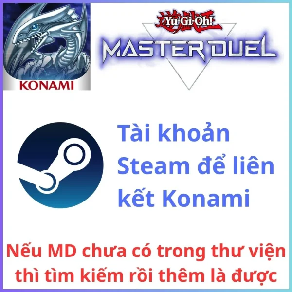 Steam chưa liên kết Konami