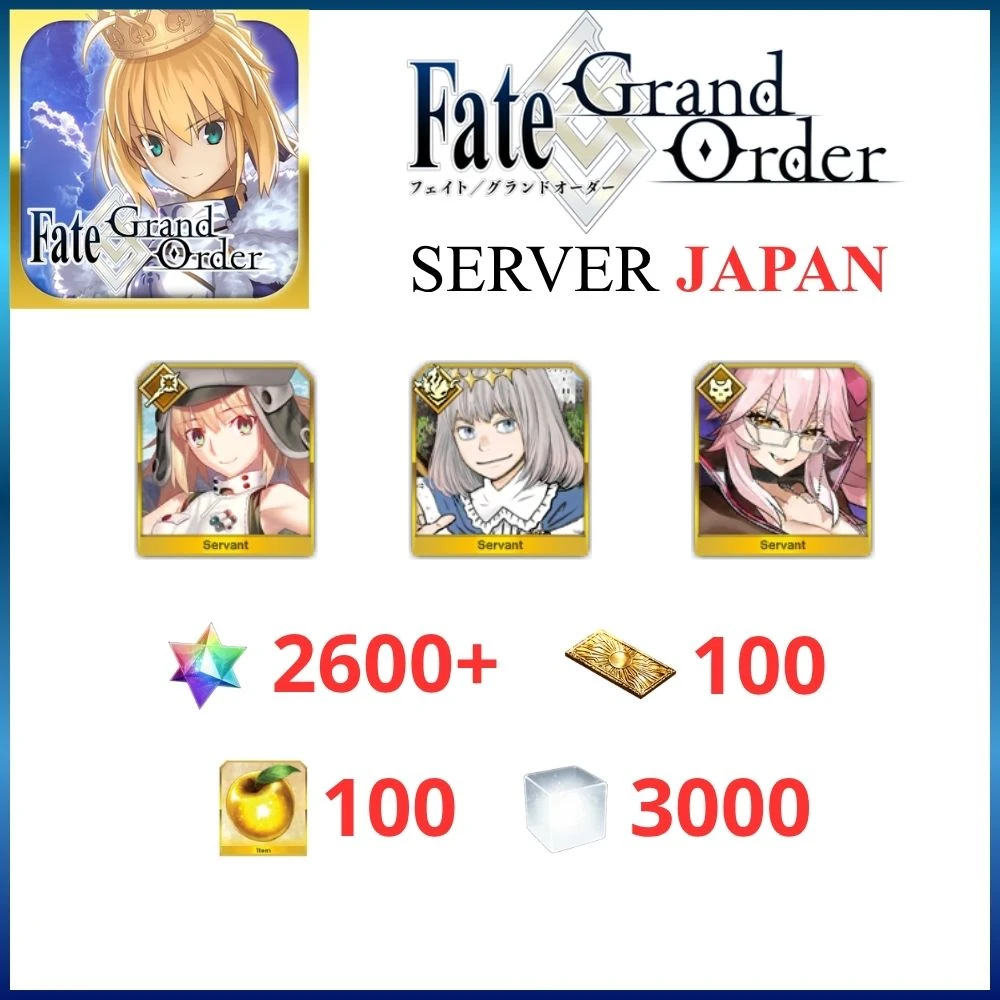[JP] FGO END 2600 Quạc + Cụt cas + Oberon + Cáo sáng